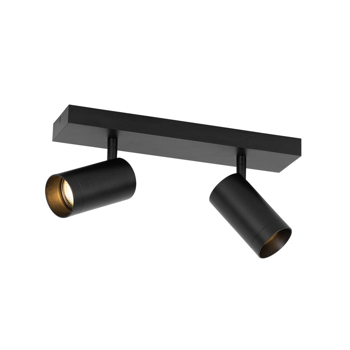 QAZQA Smart plafondspot zwart verstelbaar 2-lichts incl. 2 Wifi GU10