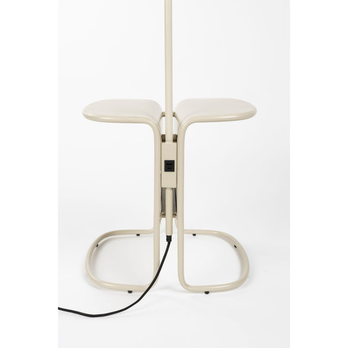 Zuiver Lustor Vloerlamp + Bijzettafel Beige