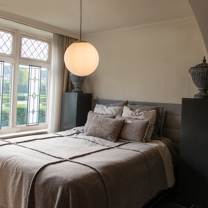 QAZQA Smart Scandinavische hanglamp goud met opaal glas 40cm incl.