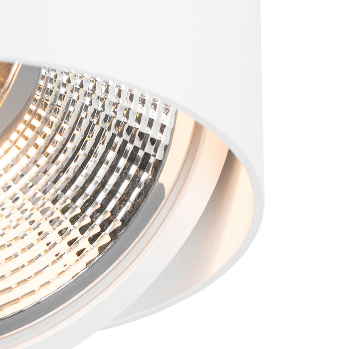 QAZQA Smart opbouwspot wit draai- en kantelbaar incl. Wifi GU10 111mm