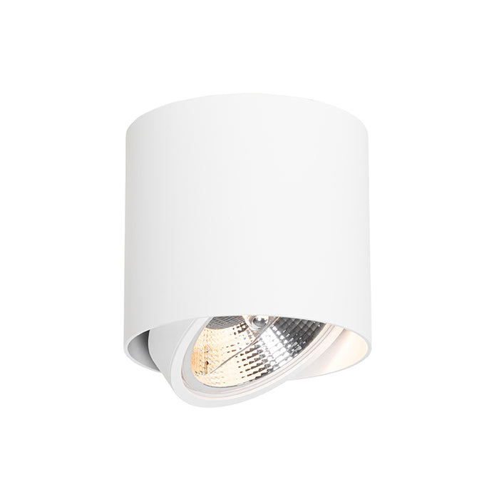 QAZQA Smart opbouwspot wit draai- en kantelbaar incl. Wifi GU10 111mm