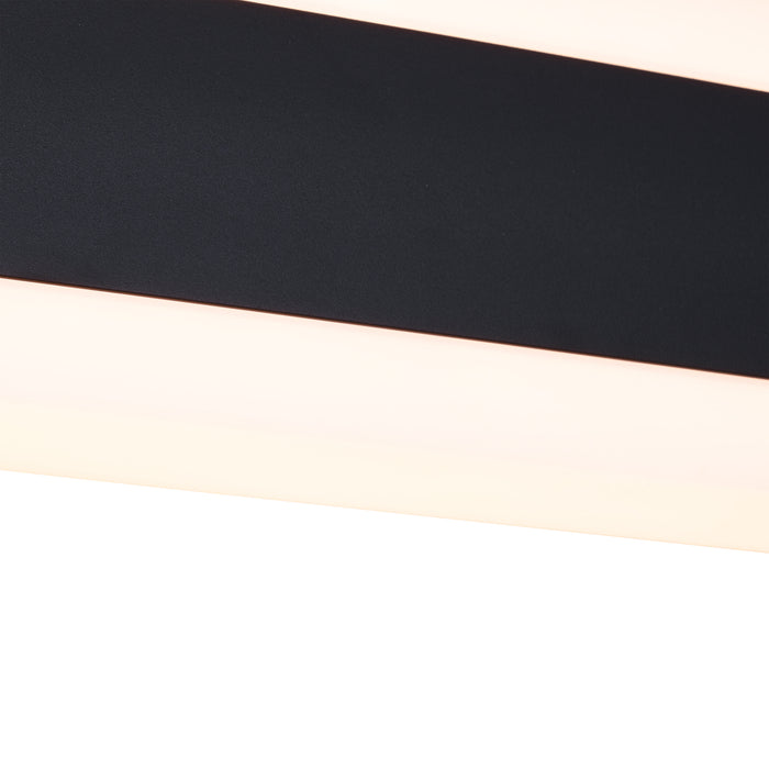 QAZQA Moderne wandlamp zwart CCT 60cm incl. LED IP54 - Vanya