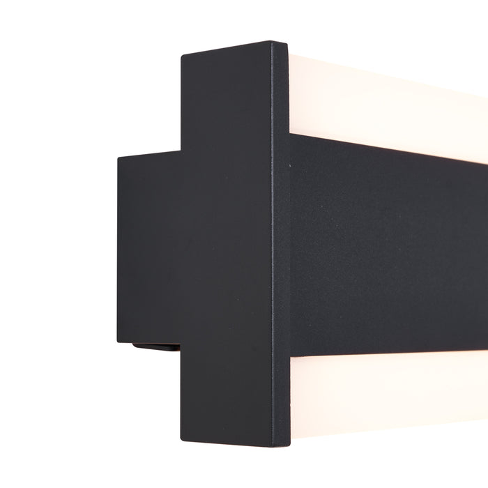 QAZQA Moderne wandlamp zwart CCT 60cm incl. LED IP54 - Vanya