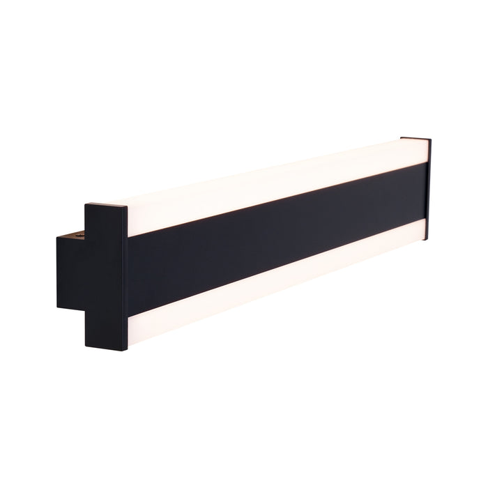 QAZQA Moderne wandlamp zwart CCT 60cm incl. LED IP54 - Vanya