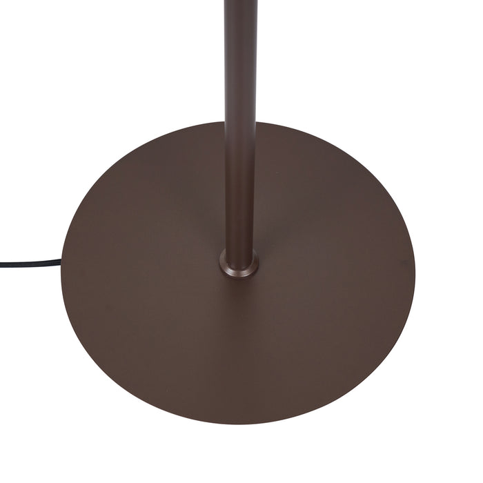 QAZQA Design vloerlamp brons met brons glas 5-lichts - Athens