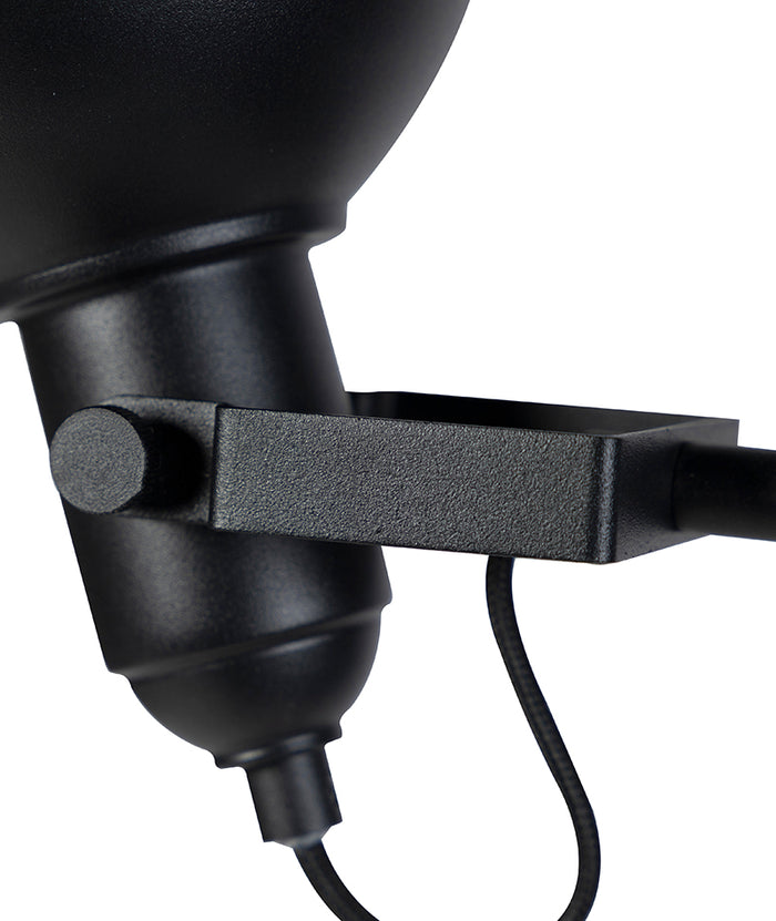 QAZQA Smart vloerlamp zwart met goud 3-lichts incl. 3 wifi P45- Tommy