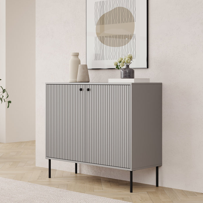 Meubella - Dressoir Ilux - Grijs - 105 cm