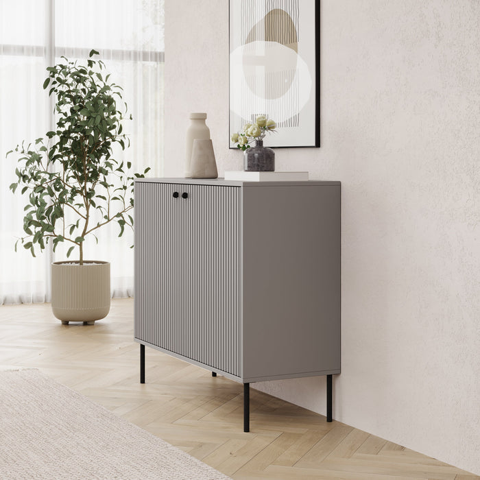 Meubella - Dressoir Ilux - Grijs - 105 cm