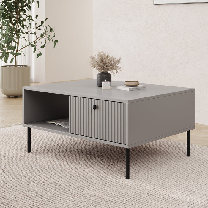 Meubella - Salontafel Ilux - Grijs - 87 cm