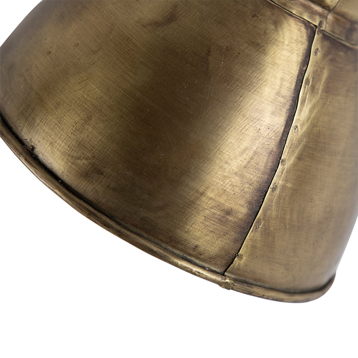 QAZQA Smart plafondspot brons met hout 18 cm incl. Wifi A60 - Mangoes