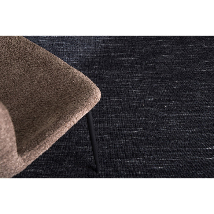 Hioshop Elton vloerkleed 350x252cm zwart.