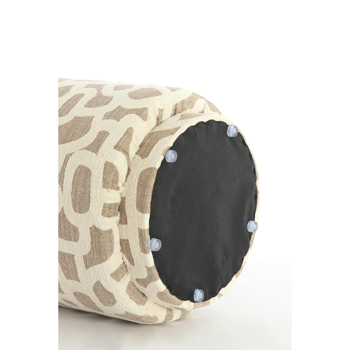 Light & Living Poef Davonte - Bruin - Ø40x44cm