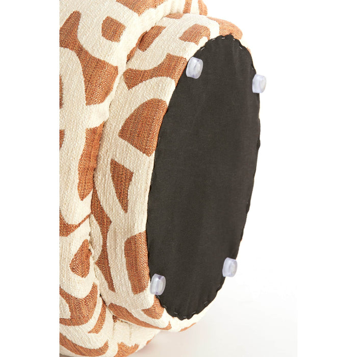 Light & Living Poef Davonte - Oranje - Ø40x44cm