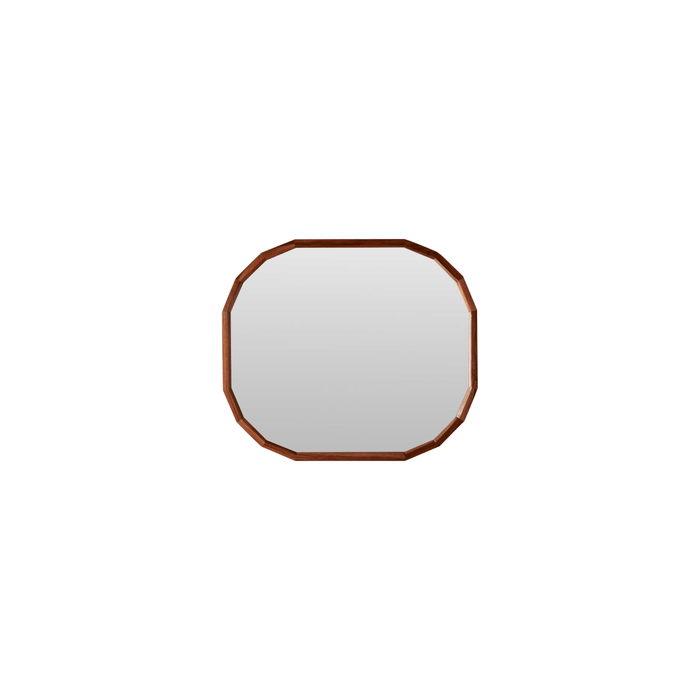 Tikamoon - Decoratieve spiegel in massief palissanderhout 80x70 cm Ja…