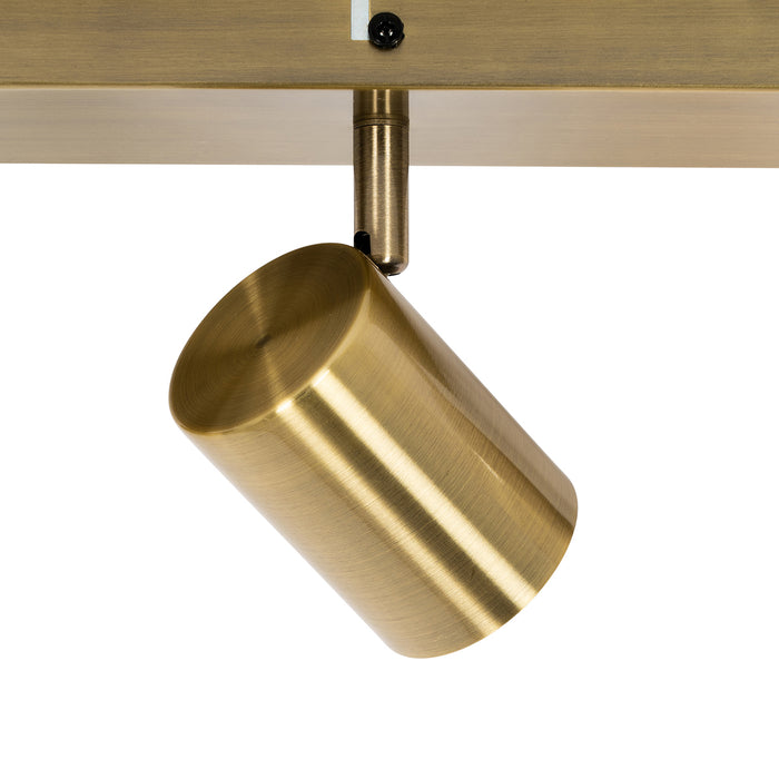 QAZQA Smart plafondspot brons 3-lichts draai- en kantelbaar incl.