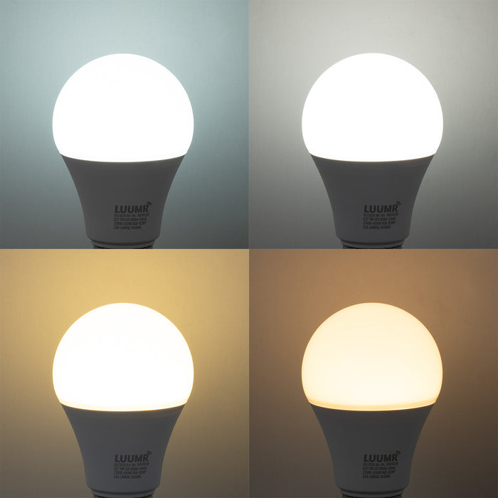 QAZQA Set van 3 smart E27 dimbare LED lampen A60 9W 806 lm