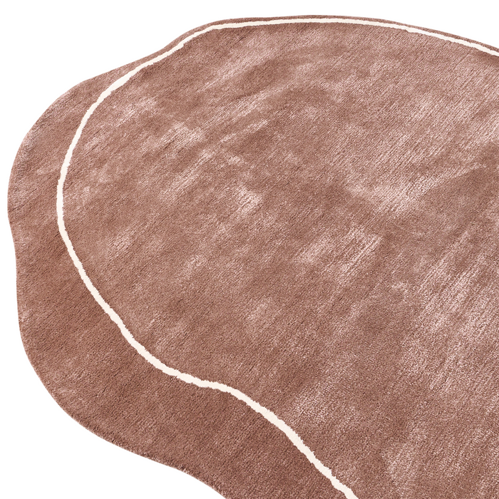 Beliani - DERA - Vloerkleed - Bruin - 160 x 230 cm - Viscose