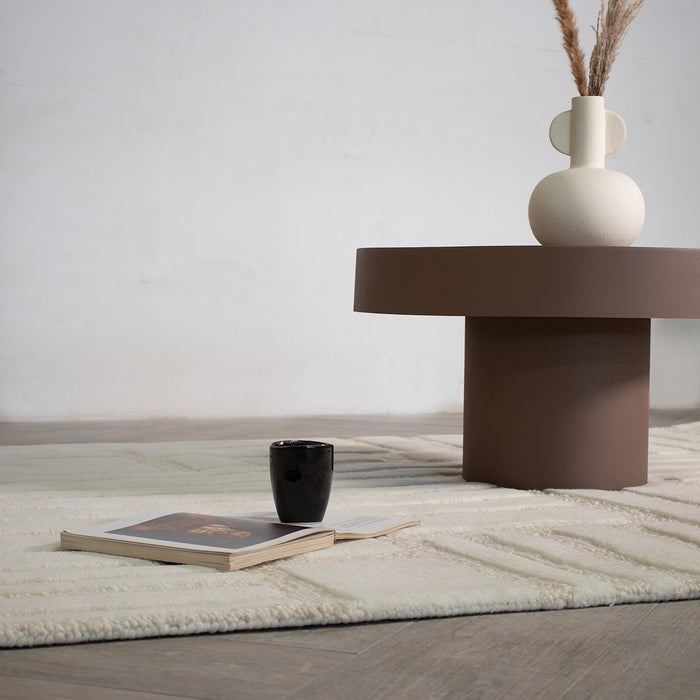 Giga Meubel - Vloerkleed Rechthoek - Beige Wol - 200x300x2cm - Novi