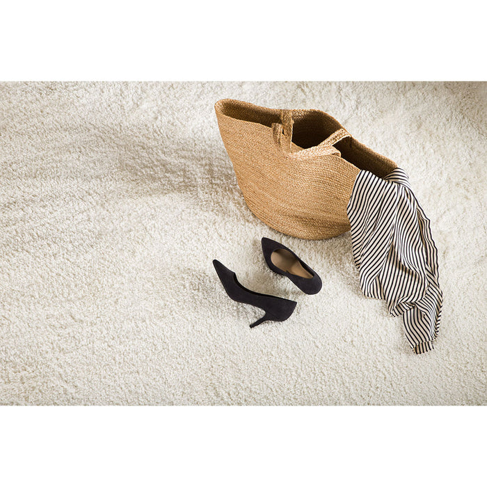 Hioshop Walter vloerkleed 290x200cm wit.