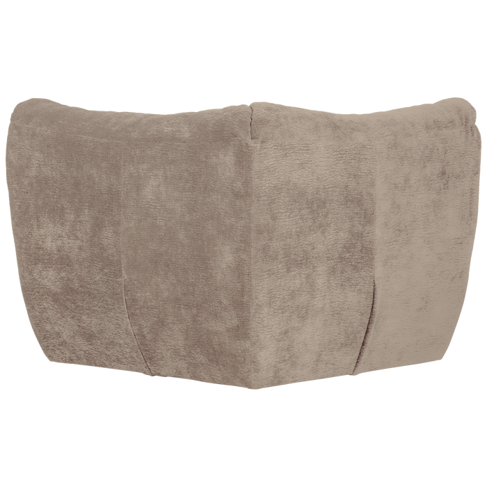 WOOOD Baggy Hoekelement - 3D Chenille - Zand - 81x96x96