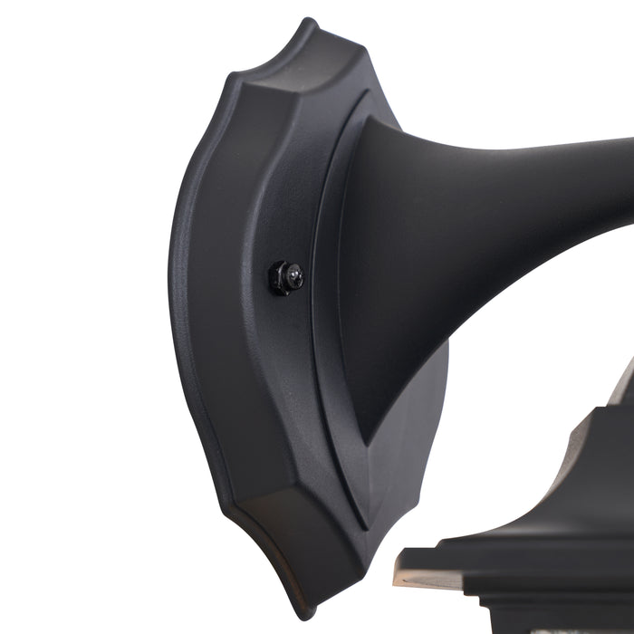 QAZQA Klassieke buiten wandlamp zwart IP44 - New Haven Hammered