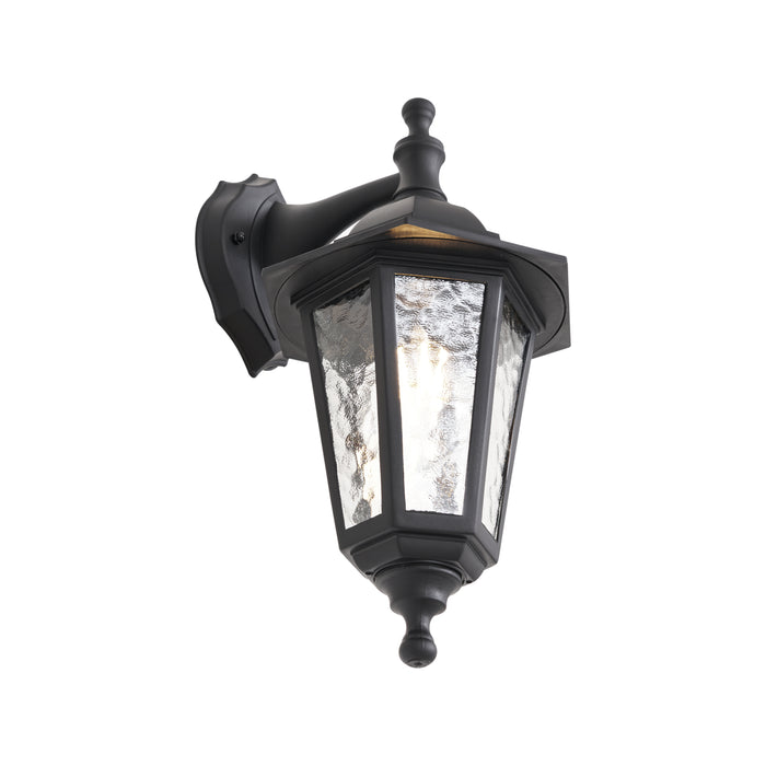 QAZQA Klassieke buiten wandlamp zwart IP44 - New Haven Hammered