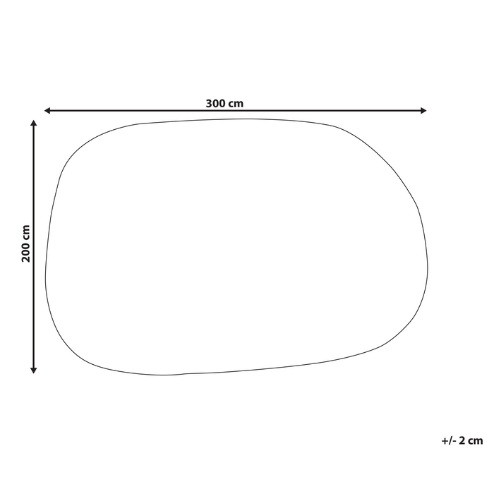 Beliani - MITHA - Vloerkleed - Bruin - 200 x 300 cm - Viscose