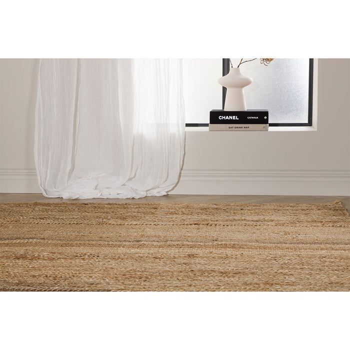 Hioshop Hannes vloerkleed 300x202cm naturel.