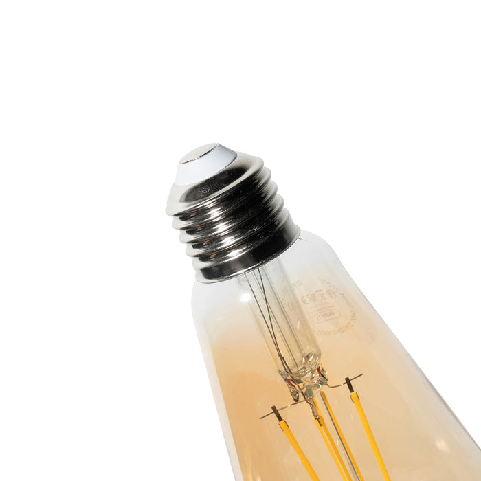 LUEDD E27 3-staps dimbare LED lamp ST64 goud 6W 700 lm 2700K