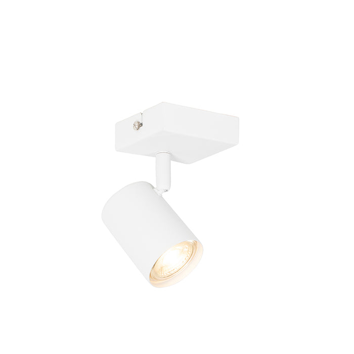 QAZQA Smart spot wit verstelbaar vierkant incl. Wifi GU10 50mm -