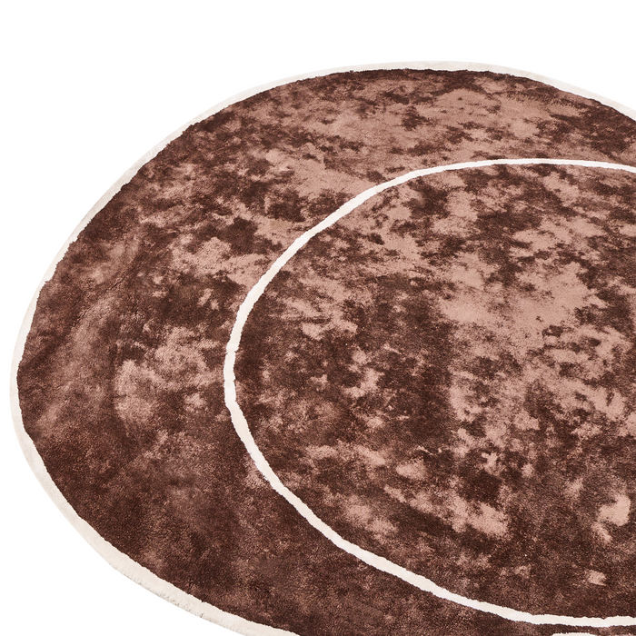 Beliani - KANRACH - Vloerkleed - Bruin - 200 x 200 cm - Viscose