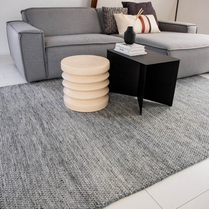 Interieur05 Vloerkleed Gerecycled Materiaal Ciro Grijs op=op