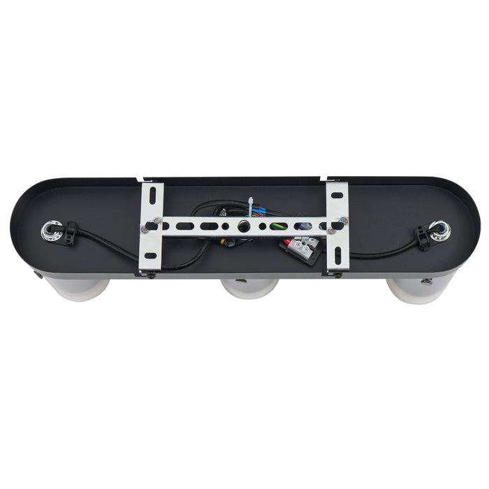 QAZQA Moderne plafondspot gunmetal 3-lichts draai- en verstelbaar -