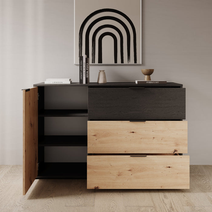 Meubella - Dressoir Augustus - Eiken - 125 cm