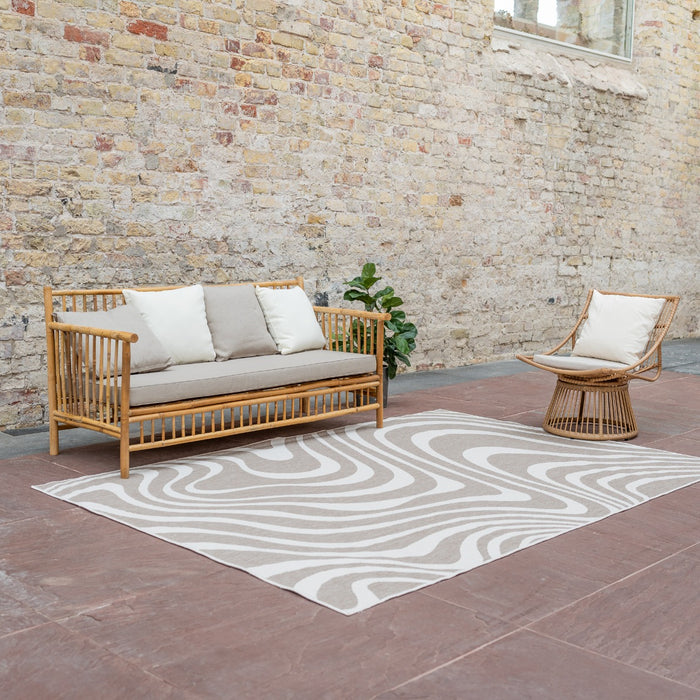 Interieur05 Buitenkleed Swirl Linnen 160x230cm