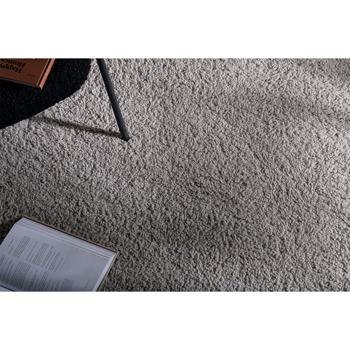 Hioshop Teddy vloerkleed 300x200cm grijs.