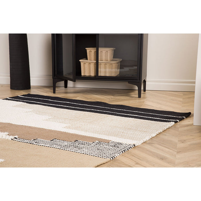 Hioshop Aston vloerkleed 300x202cm bruin.