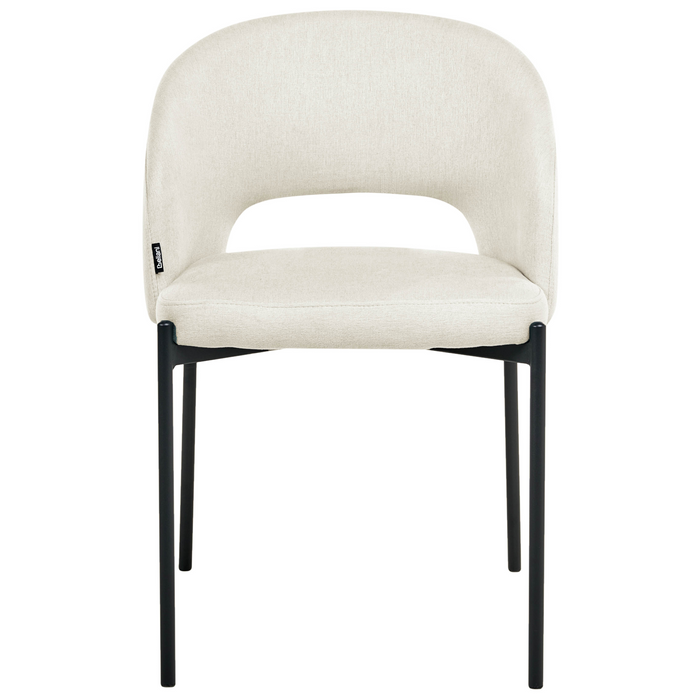 Beliani - PENNY - Eetkamerstoel set van 2 - Lichtbeige - Stof