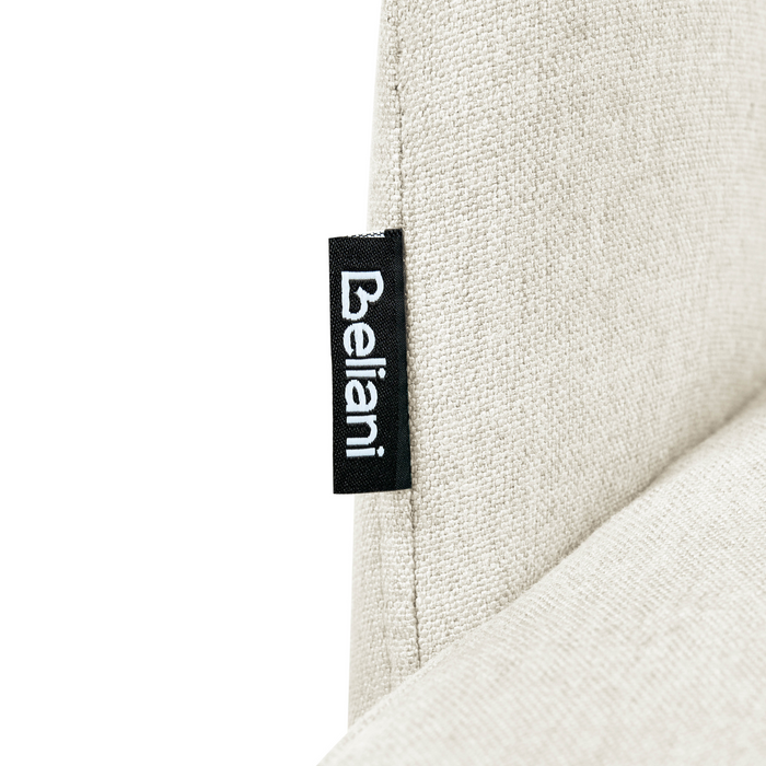 Beliani - PENNY - Eetkamerstoel set van 2 - Lichtbeige - Stof