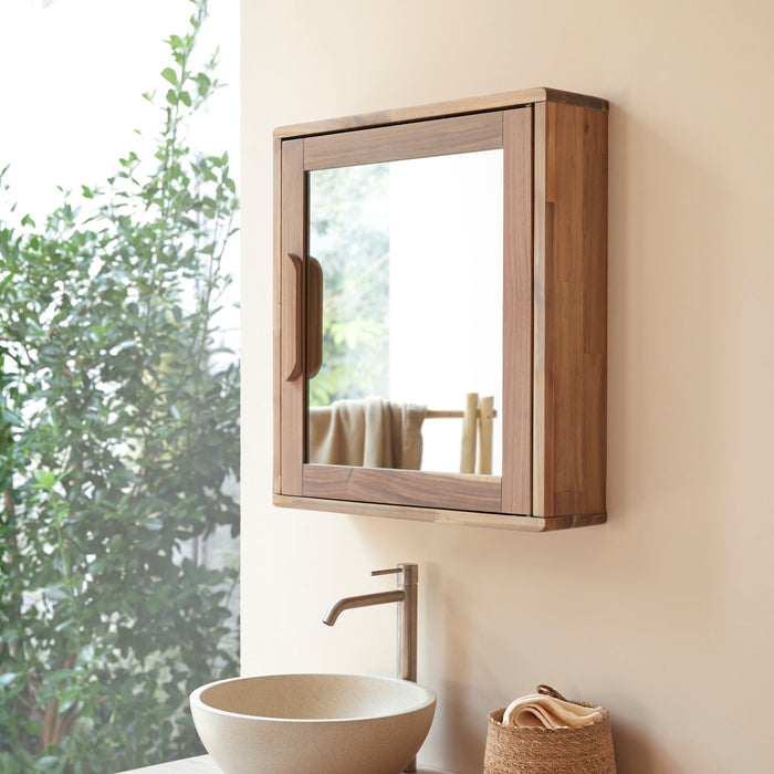 Tikamoon - Spiegelkast in massief acaciahout Lila