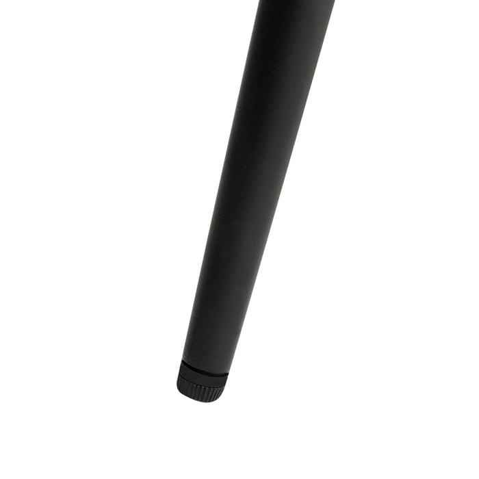 Beliani - ONAGA - Eetkamerstoel set van 2 - Zwart - Bouclé