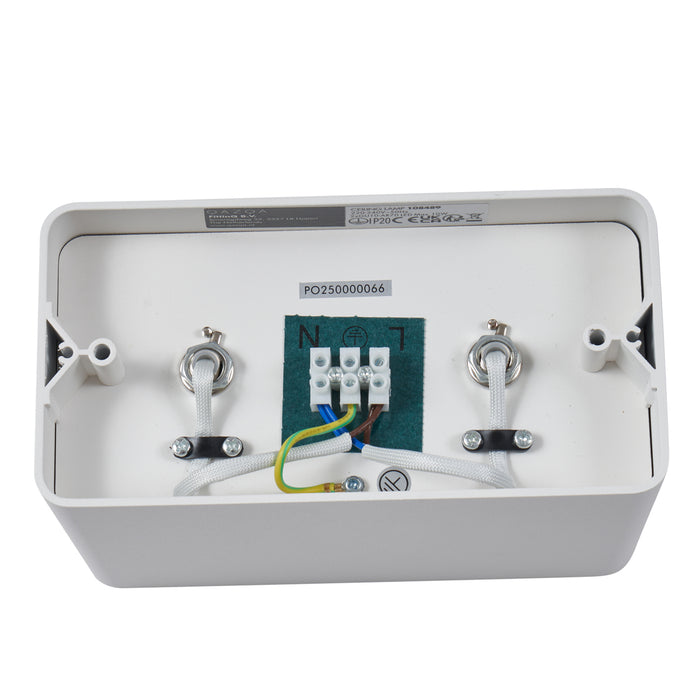 QAZQA Design opbouwspot wit GU10 70mm 2-lichts draai- en kantelbaar -