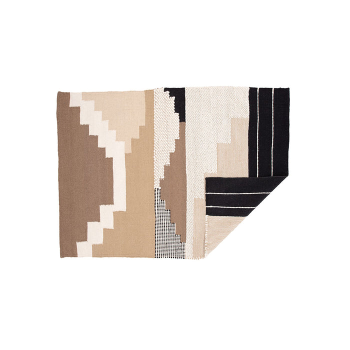 Hioshop Aston vloerkleed 230x162cm bruin.