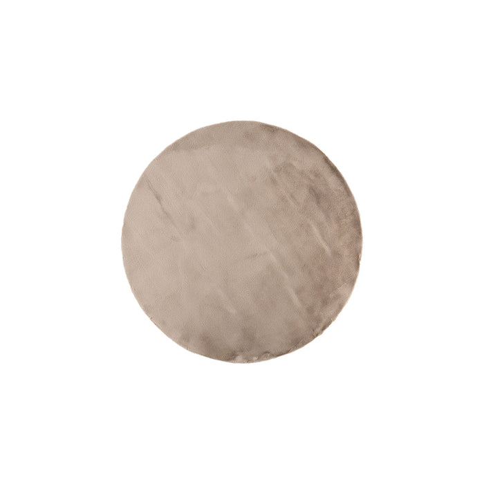 Hioshop Leni vloerkleed Ø200 cm beige.