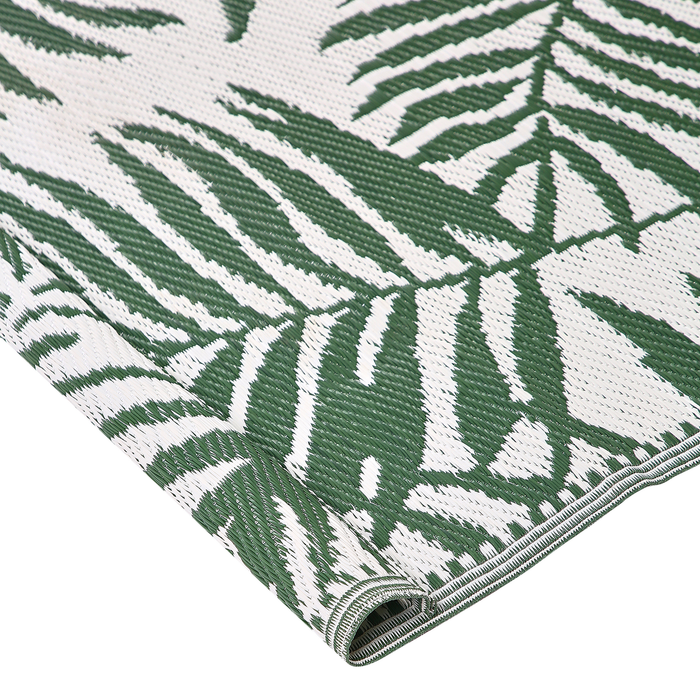 Beliani-KOTA-Outdoor kleed-Donkergroen-180 x 270 cm-Polypropyleen