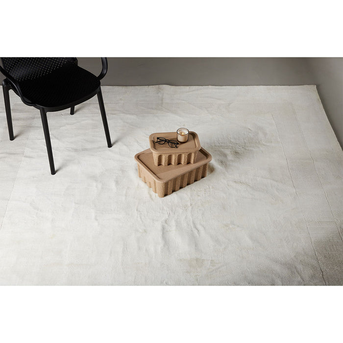 Hioshop Boston vloerkleed 240x242cm wit.