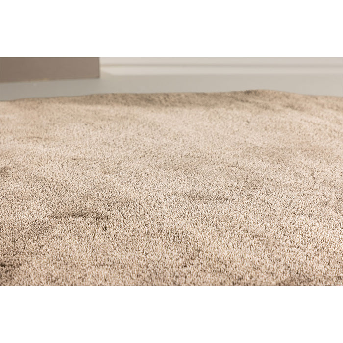 Hioshop Blanca vloerkleed Ø200 cm beige.