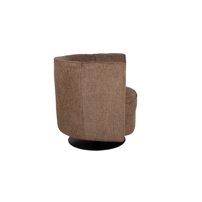 Dutchbone Flower Fauteuil| Draaistoel Bruin