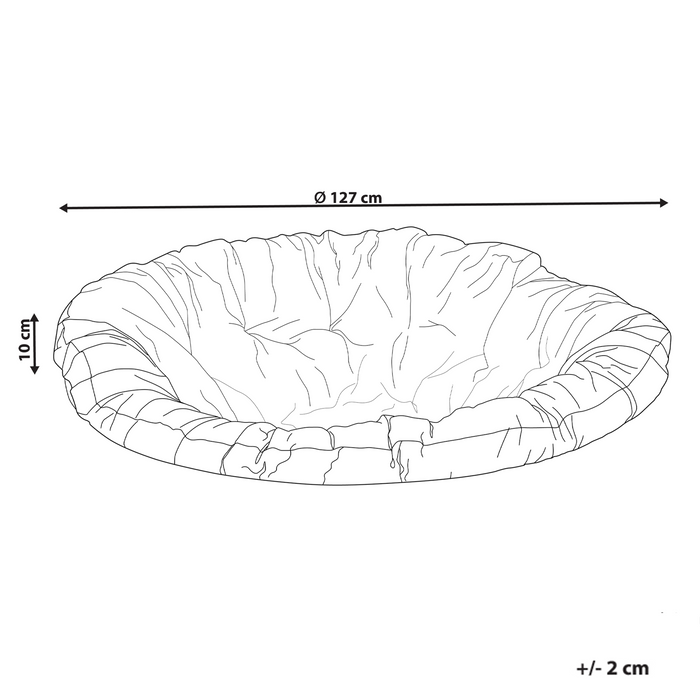 Beliani - SALVO|ORVIETO - Tuinzitkussen - Lichtbeige - Polyester