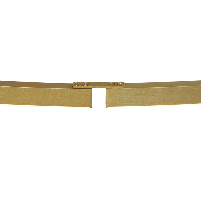 QAZQA Design hanglamp messing 120cm incl. LED 3-staps dimbaar -